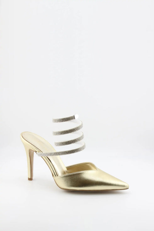 Sante Spiral Strap Pointed Toe Stilettos
